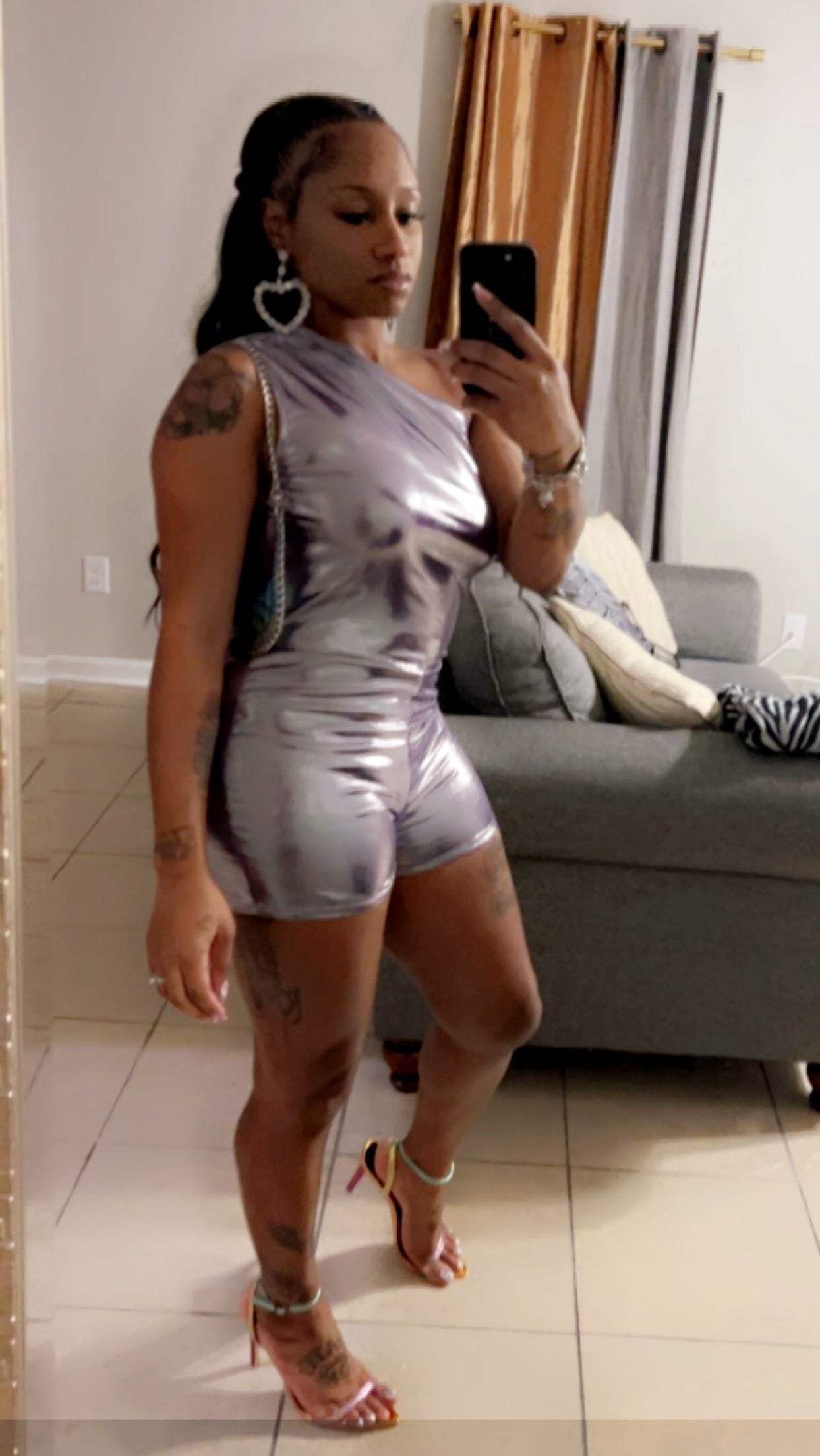 Purple romper