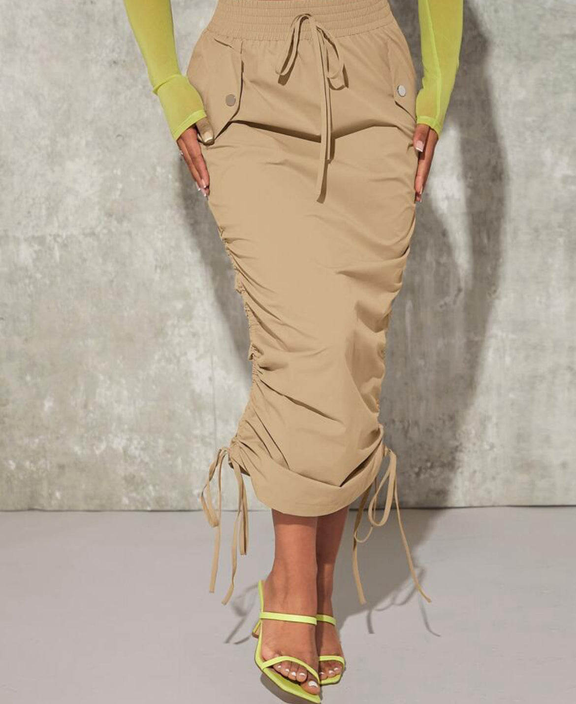 Khaki skirt