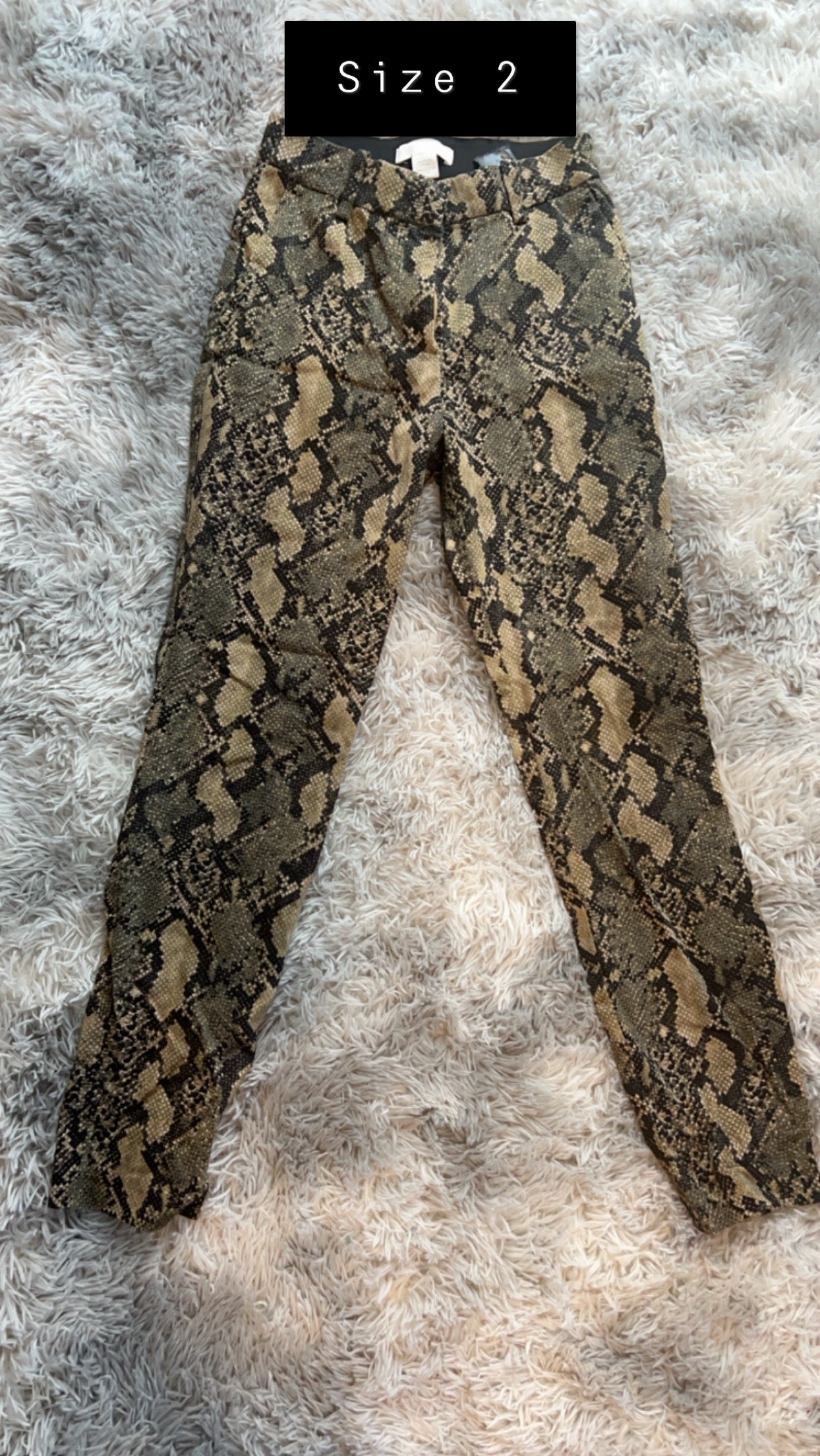 Snake skin pants
