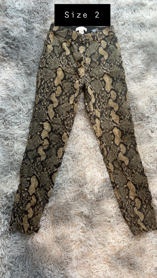 Snake skin pants